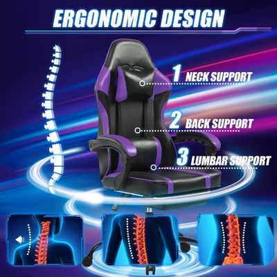Sedia da gioco ergonomica regolabile in altezza per adulti stile di design