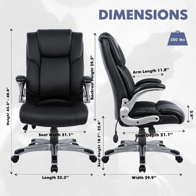 Moderno design Back Executive Office Chair per un peso massimo di 275 libbre Assicurazione