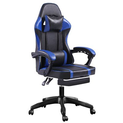Sedia da gioco ergonomica a 360 giri con poggiapiedi regolabile in altezza e reclinabile