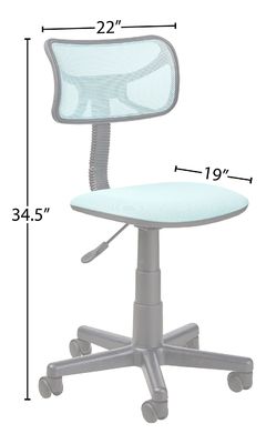 Piccole sedie per ufficio e bambini regolabili in altezza con maglia rotante con tre ascensori a gas