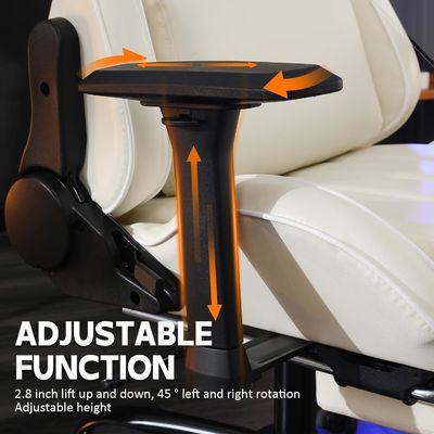 Personalizza Home Office Ergonomic Gaming Chair con altezza e poggiapiedi regolabili