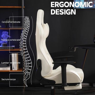 Personalizza Home Office Ergonomic Gaming Chair con altezza e poggiapiedi regolabili