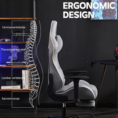 Colore personalizzato Poltrona da gioco ergonomica Altezza regolabile e funzione recliner