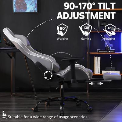 Colore personalizzato Poltrona da gioco ergonomica Altezza regolabile e funzione recliner