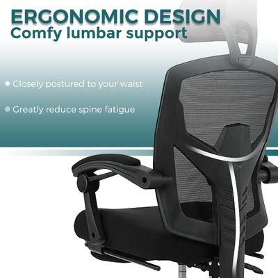 Imballaggio postale Sedie ergonomiche per ufficio con schienale Sedie reticolate con supporto lombare