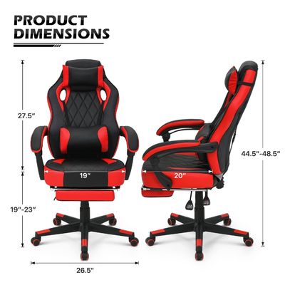 Moderna sedia da gioco ergonomico per computer stile da corsa sedia da gioco in cuoio PU