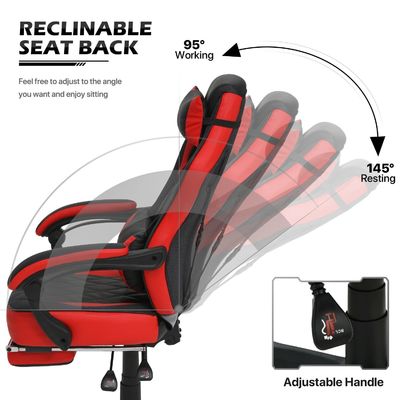 Moderna sedia da gioco ergonomico per computer stile da corsa sedia da gioco in cuoio PU