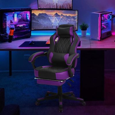 Racing Style PU Leather Gaming Chair Ergonomic Design Foam Seat Materiale di ALINUNU