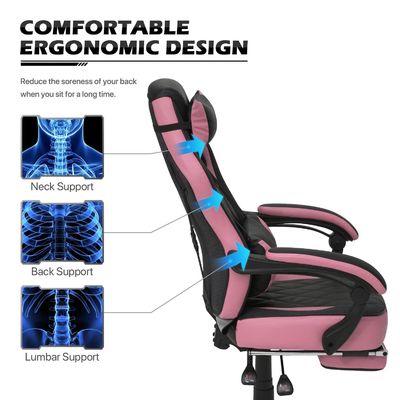 Poltrona da gioco in cuoio in PU in stile da corsa ALINUNU con colore personalizzato e design ergonomico