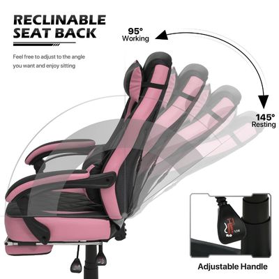 Poltrona da gioco in cuoio in PU in stile da corsa ALINUNU con colore personalizzato e design ergonomico