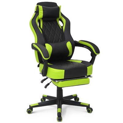 Poltrona da gioco in PU in stile da corsa ergonomico Poltrona per computer con design moderno