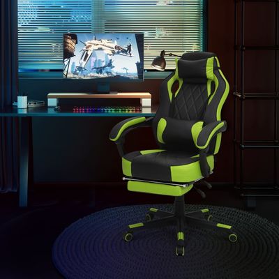 Poltrona da gioco in PU in stile da corsa ergonomico Poltrona per computer con design moderno