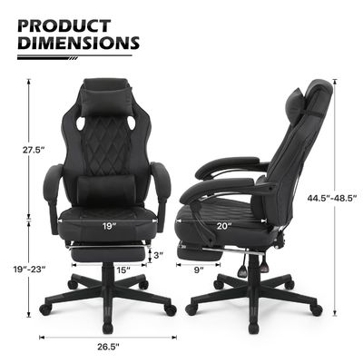 Ottieni la sedia da gioco definitiva da ALINUNU Racing Style cuoio PU con altezza regolabile