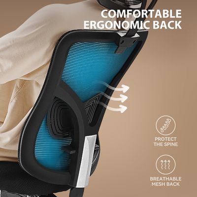 Modern Design High Back Mesh Office Chair con appoggio per braccio regolabile e supporto lombare