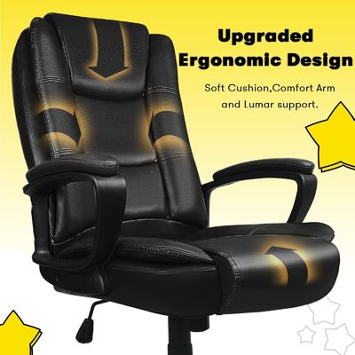 Sedia da ufficio regolabile per supporto lombare Dimensioni del prodotto 23.82&quot;D x 24.53&quot;W x 46.4&quot;H
