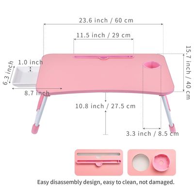 Grandi palestra Letto portatile Letto da tavolo Tavolo Tavolo da tavolo Stand con portatavola portabile Pieghevole Tavolo da letto portatile