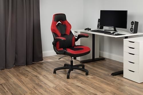 360 Girante ALINUNU Sedile da gioco stile da corsa PC a schiena alta Computer Desk con poggiatesta