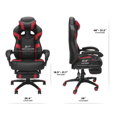 Appoggiatesta integrata Sedile ergonomica di sollevamento Sedile per computer da gioco per adulti Personalizzare