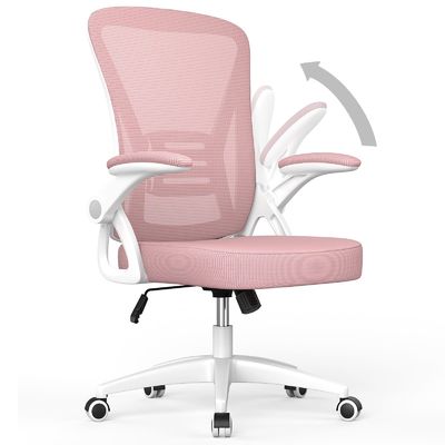 Sedile da ufficio a maglia regolabile in altezza Sedile girevole con braccia flessibili e supporto lombare
