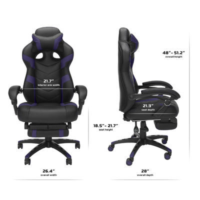 Dimensioni del prodotto 21.3&quot;D x 28.1&quot;W x 54.5&quot;H sedia ergonomico per PC per adulti
