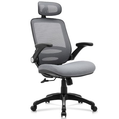 Altezza regolabile Sedia da scrivania a schiena alta con braccia flessibili e stile di design moderno