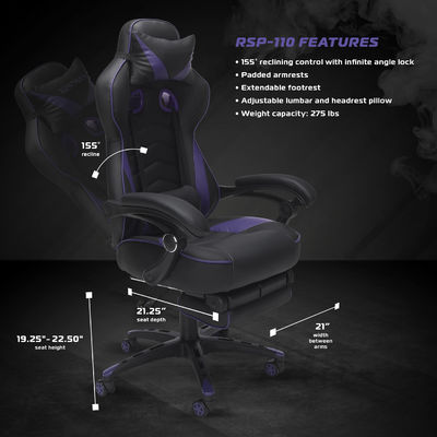 Imballaggio postale Moderno design Ergonomico PC Computer Chair con poggiatesta integrato