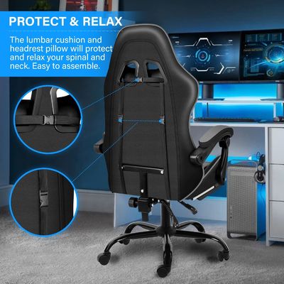 Sedile di plastica Sedile da gioco ergonomica con poggiapiedi e supporto lombare Peso 33 libbre