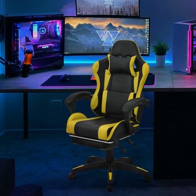 Imballaggio postale Sedile da gioco per computer a colori personalizzato con poggiatesta e supporto lombare