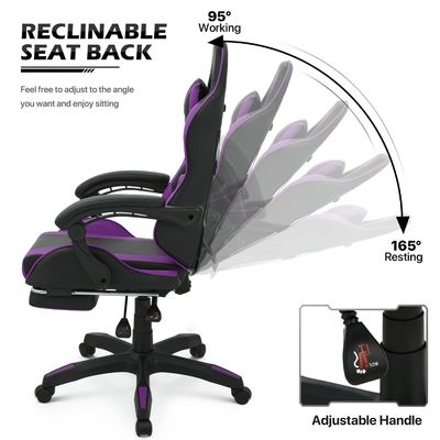 Migliora la tua esperienza di gioco con la nostra sedia ergonomica regolabile e resistente