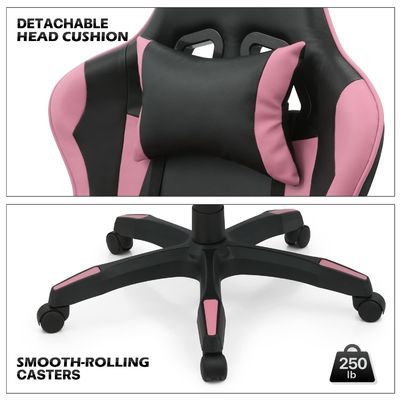 Sedia da gioco per computer ALINUNU 34,2 libbre Ergonomica regolabile con poggiatesta e lombare