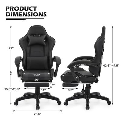 Imballaggio postale Moderno stile di design Sedile regolabile per giocatori con poggiatesta e lombare
