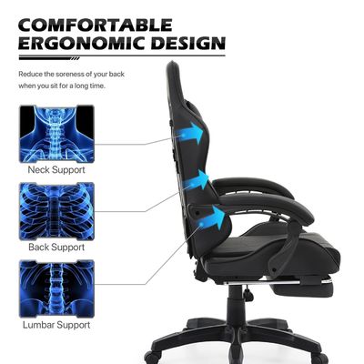 Imballaggio postale Moderno stile di design Sedile regolabile per giocatori con poggiatesta e lombare