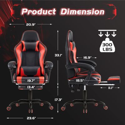 Sedie girevoli ALINUNU Sedie ergonomiche per computer con massaggio e supporto lombare