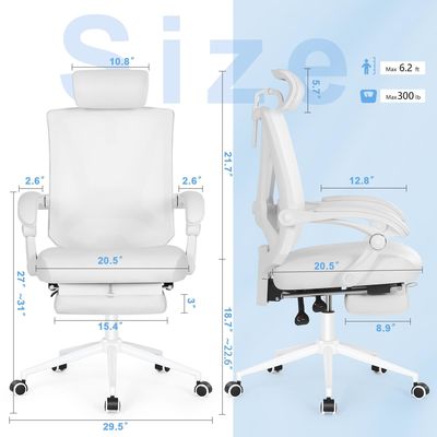 Executive High Back Office Chair con 360 giri e supporto lombare regolabile 2D