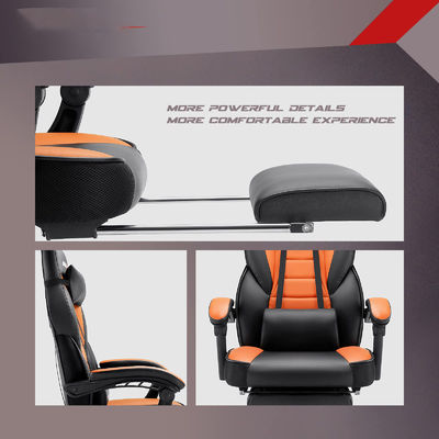 Sedia da gioco in stile da corsa ALINUNU Sedia da ufficio per computer Sedia da gioco con poggiapiedi e poggiatesta