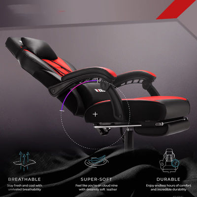 Sedile da gioco in stile colorato di corsa personalizzato con poggiapiedi e poggiatesta 45 libbre