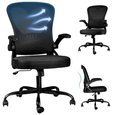 Poltrone da ufficio a maglia ergonomica con 360 giri e regolazione in altezza