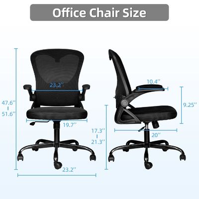 Poltrone da ufficio a maglia ergonomica con 360 giri e regolazione in altezza