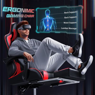 Moderna sedia da gioco ALINUNU con supporto lombare per massaggi e sedile girevole 360
