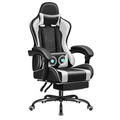 Sedile da gioco da corsa con supporto lombare per massaggi e sedile girevole a 360 gradi