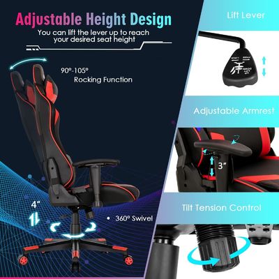 Sedia da gioco ergonomica regolabile con supporto lombare per adulti in ALINUNU