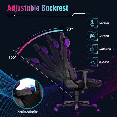 Aggiornate la vostra configurazione di gioco con ALINUNU sedia girevole design moderno e luci LED RGB