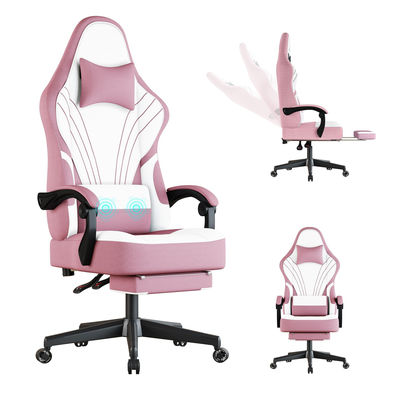 Moderno design pelle sintetica ergonomico sedia da gioco per computer con poggiapiedi ALINUNU