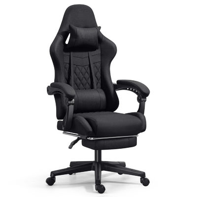 Poltrona da gioco ergonomico regolabile per computer con massaggio per poggiapiedi colore personalizzato