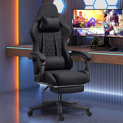 Poltrona da gioco ergonomico regolabile per computer con massaggio per poggiapiedi colore personalizzato