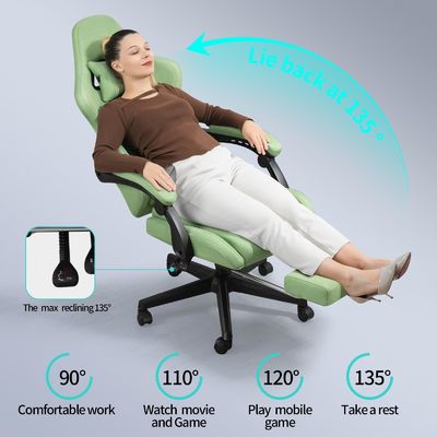 Sedile da gioco ergonomica con poggiapiedi e massaggio Peso massimo raccomandato 300 libbre