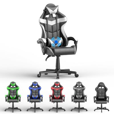 Sedia ergonomica per giocatori con massaggio e design comodo