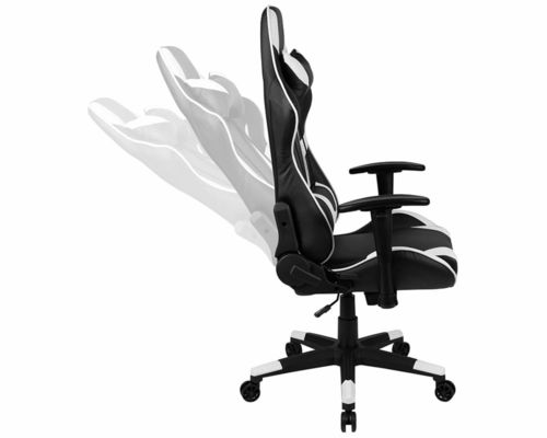 Sedia da gioco per computer per ufficio ergonomica con funzione di rotazione a 360°/adeguamento in altezza/appoggio