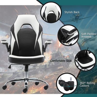 Sedia da gioco per computer ergonomica in ferro di tipo metallico con altezza regolabile