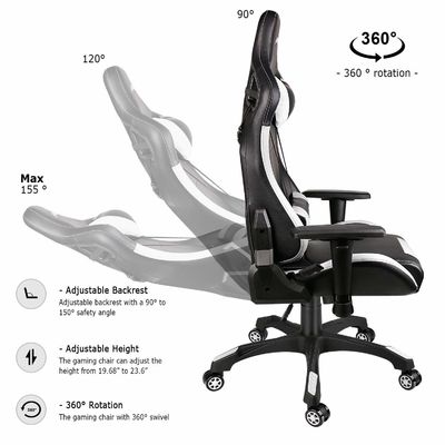 Moderno design di schiena alta PU pelle girante sedia da gioco da corsa per il vostro da ALINUNU